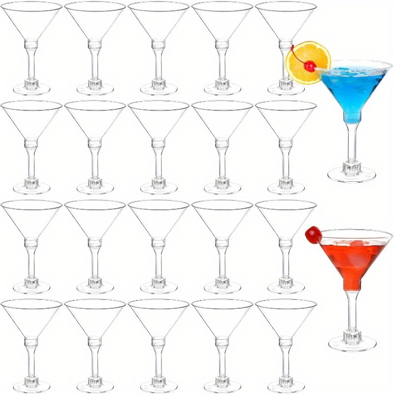 160-Piece Disposable Plastic Martini Glasses Set – 5oz Cups & Spoons For Parties