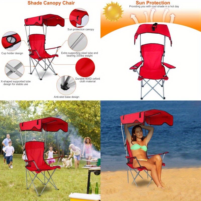 Canopy Beach Chair With Drink Holder Beach Chair With Canopy Sold