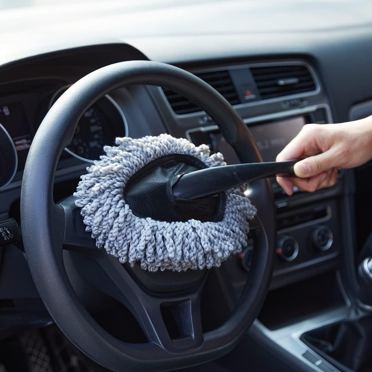 2pcs Car Brush, Car Maintenance, Microfiber Car Duster Exterior Scratch Free, Extendable Handle Interior Multipurpose Dust Cleaning Duster for Cars