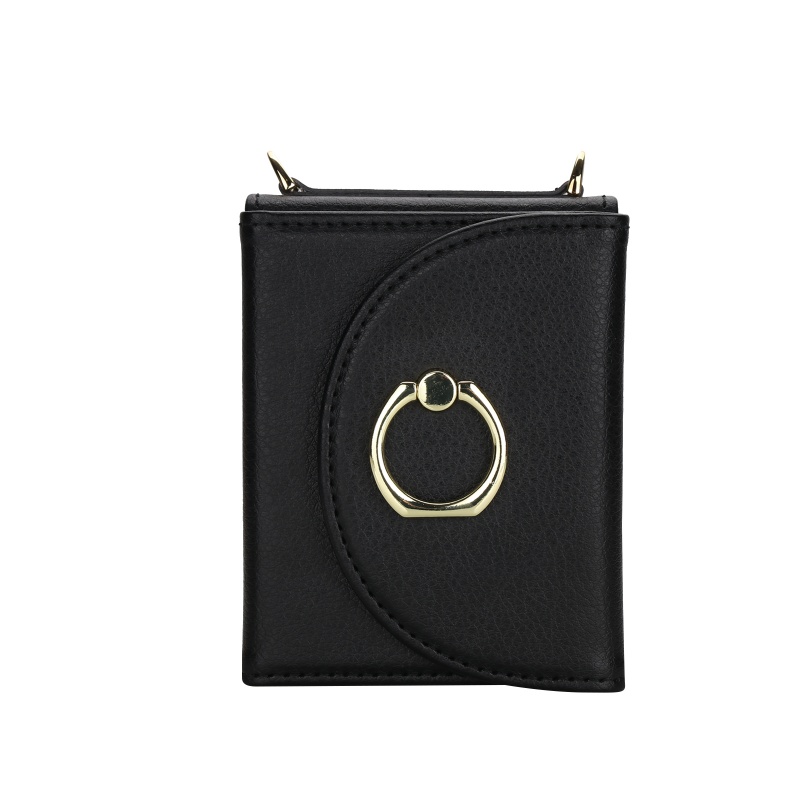 TEMU Phone Case - Ym029-foldable Crossbody Case (with Long Rope) High Quality Real Machine Molded Flip Cover With Card Slot For , Protective Case For