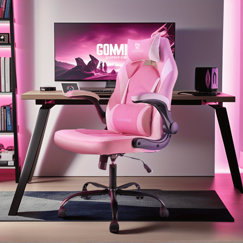 esports chair lumbar support headrest 360 ° rotating high Temu