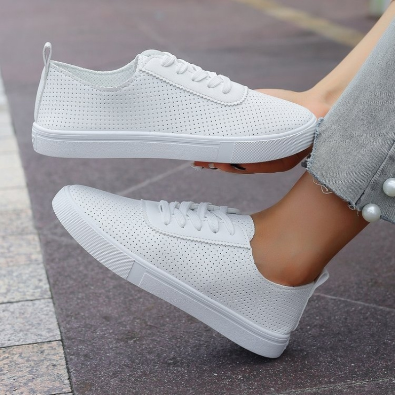 TEMU 2026 New Low-top Shoes For Women, Students, Flat-bottom Casual Shoes, Sporty Casual Skate Shoes, Lazy White Sneakers, Women Shoes