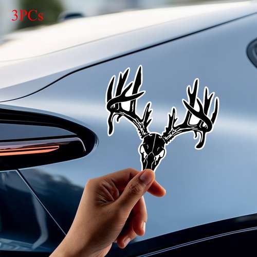 2 Elk Die Cut Vinyl Stickers – For Car Window, Truck Bumper, Laptop, RV