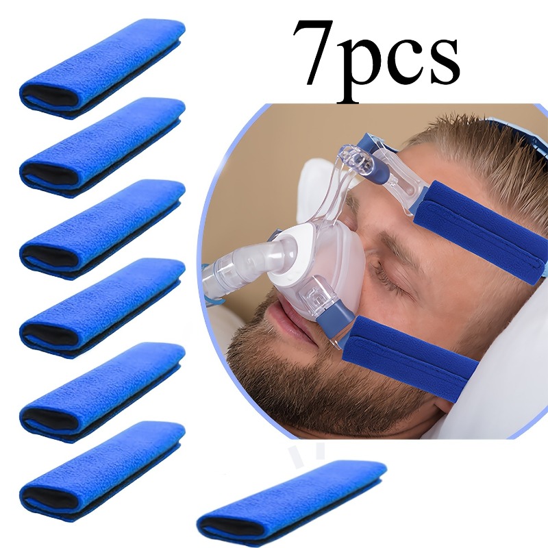 Image of 7pcs Strap Set With Soft Velvet Pads | Suitable For Most Full-face Masks, Reduces Marks And Discomfort