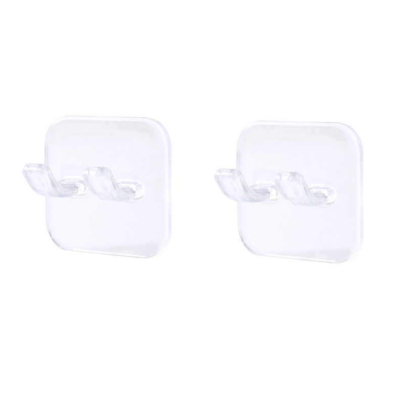 1/2/4pcs Easy-to-install Wall-mounted Razor Holder, Multifunctional Bathroom Storage Rack, No Drilling Required, Suitable For Razor Storage