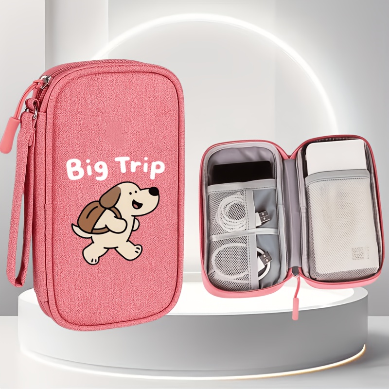 TEMU Cable Organizer Bag And Box, Multi-functional Portable Digital Storage Bag, Large Capacity Organizer Bag For , Phones, Etc.