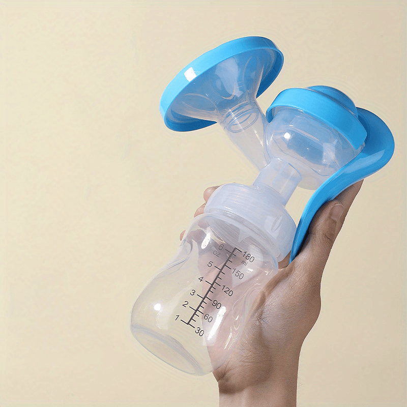 1pc Bomba de Leche Materna Manual Ajustable - Alimentador Portátil de Mano con Ventosa,, para Mamás en Movimiento, Recolector de Leche Materna y Bomba de Alimentación para Madres Lactantes - Imagen 2