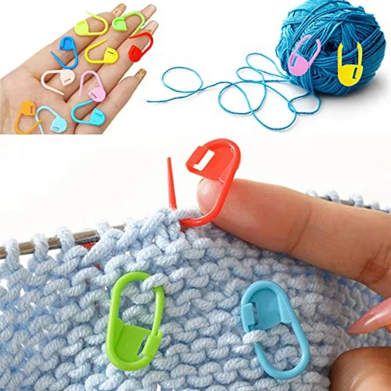 Complete Knitting Set with Mixed Color Needles and Organizer Box