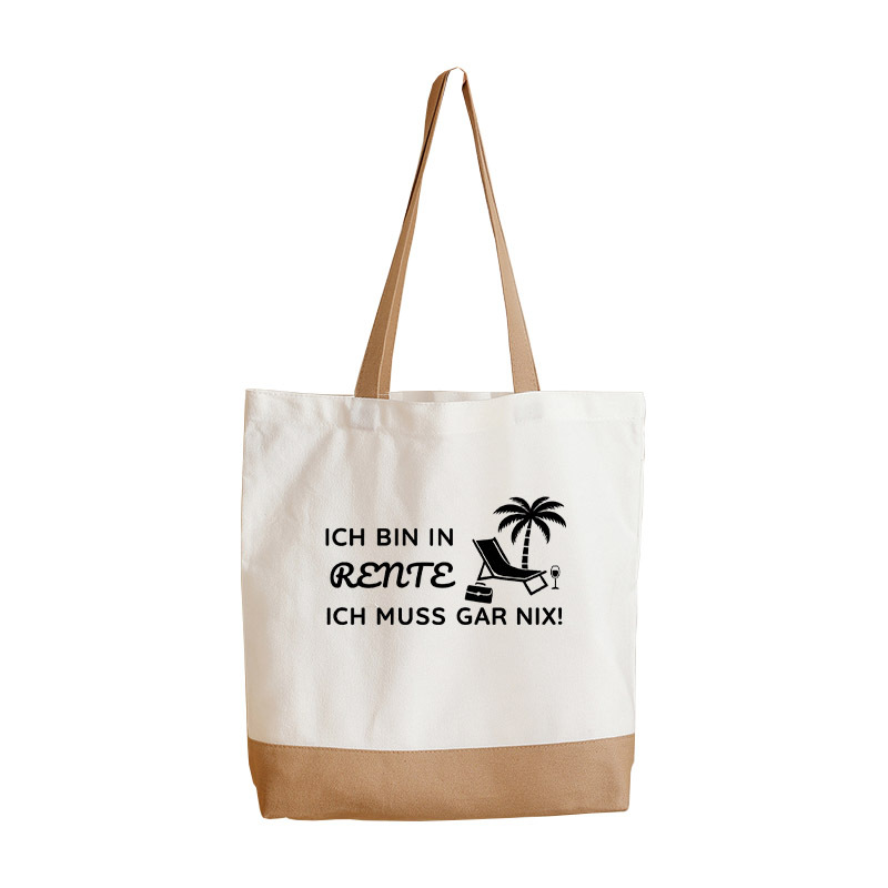 Image of I Am Retired 't Have To Pattern Shopping Bag Tote Bag Fashion Bag With Reinforced Handles Multipurpose Grocery Sack Retirement Gift Women Farewell Gift Colleague Farewell Gift