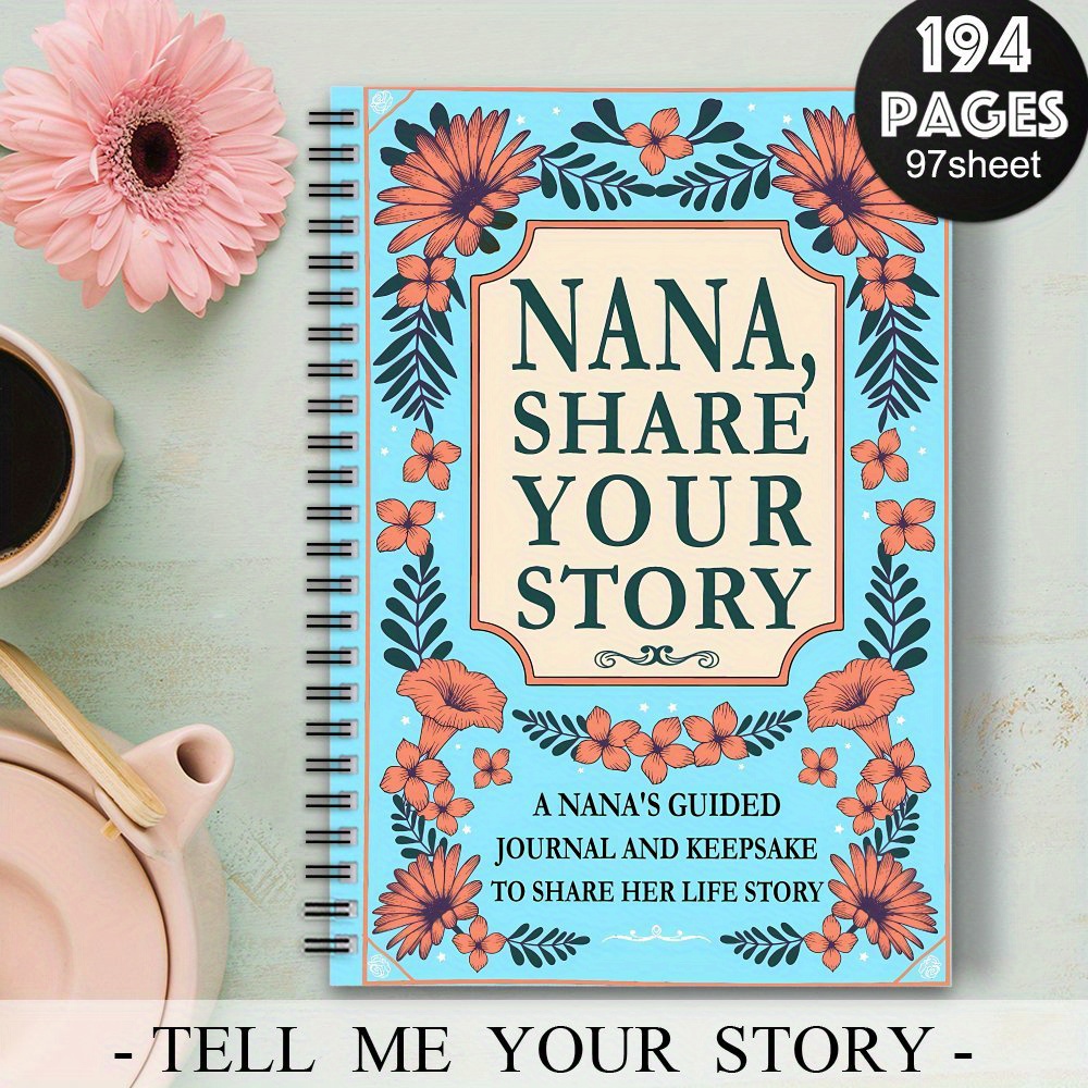 TEMU 's Story Spiral Notebook Diary 1pc Aesthetics Gift Spiral Notebook Journal For , A Meaningful Keepsake To Share & Memories, Memory And Keepsake