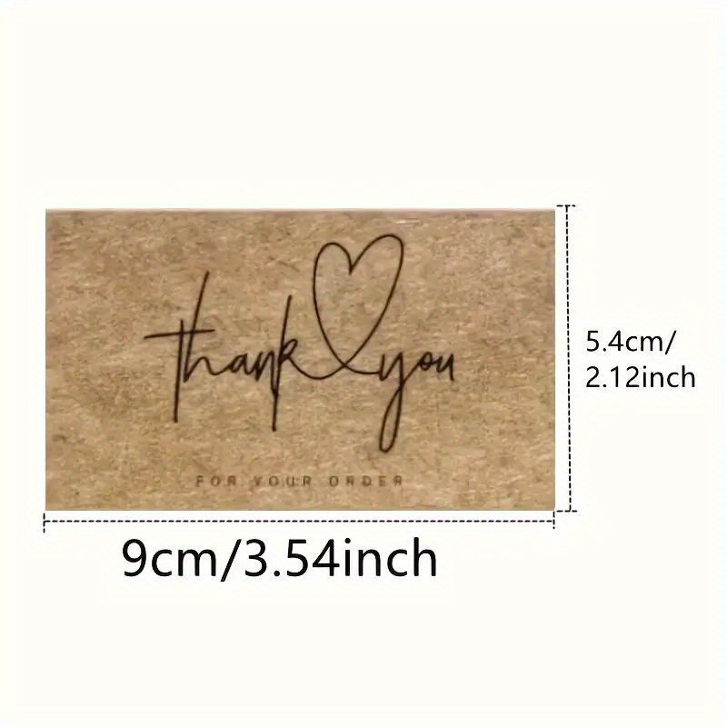 TEMU 60 Sheets Paper Thank You Cards With Elegant Cursive Script & - High-quality Greeting Cards For Gratitude, Business Appreciation, And Special