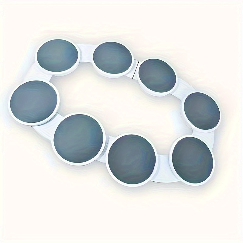 TEMU Rotating Dining Table Tray With Smooth Sliding And Non-slip Surface. Durable Plastic Multi-compartment Design For Access. Modern White Storage
