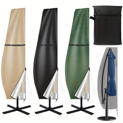 outdoor umbrella cover designed for parasols suitable for sizes ranging from 7 to 13 feet 210d for outdoor umbrellas providing durable protection for garden cantilever offset banana parasols complete with a zipper