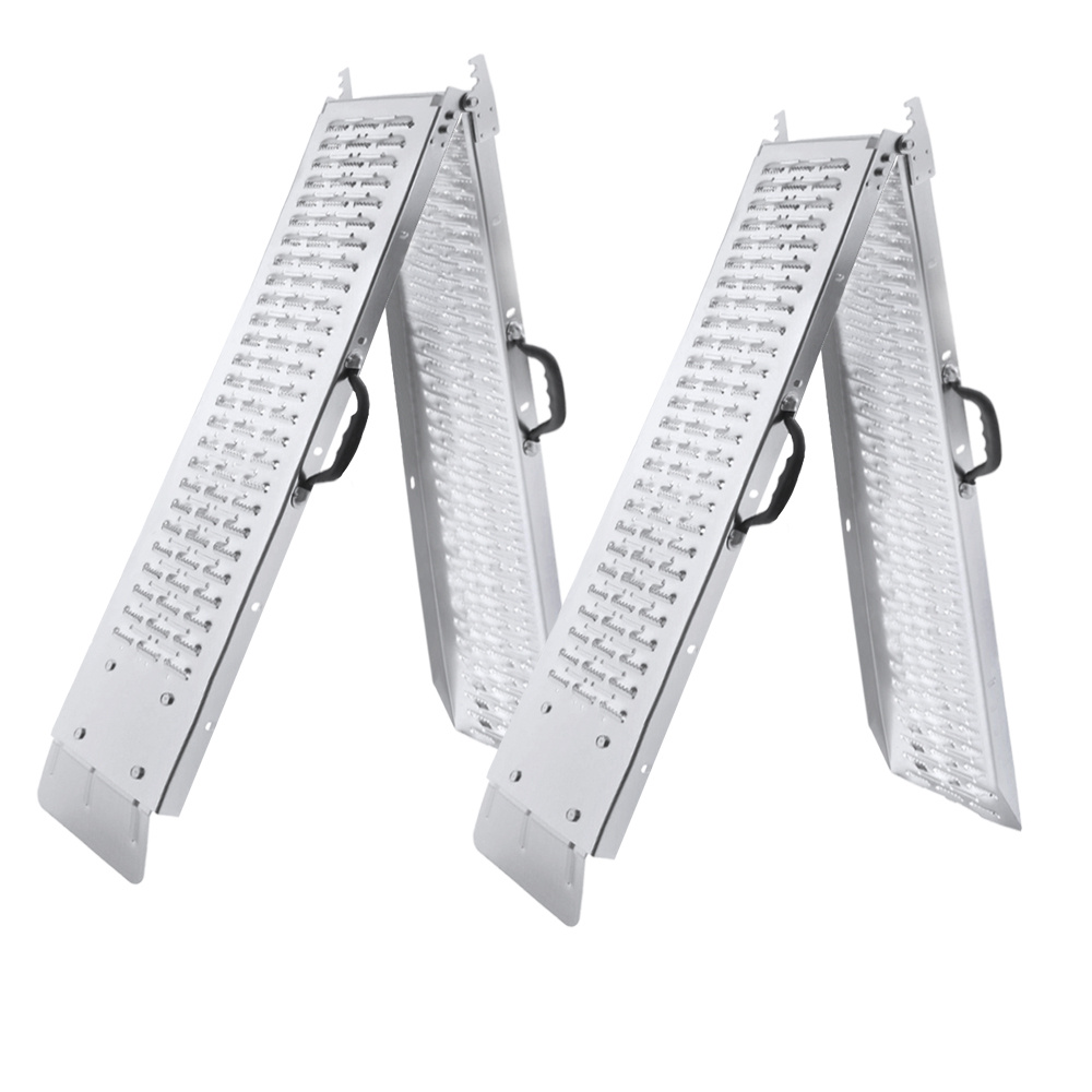 TEMU 2pcs Folding Loading Ramps Ramps Motorcycle Ramps Heavy Duty Ramps For Motorcycle Scooter Vehicle Atvs, Load Capacity 400kg