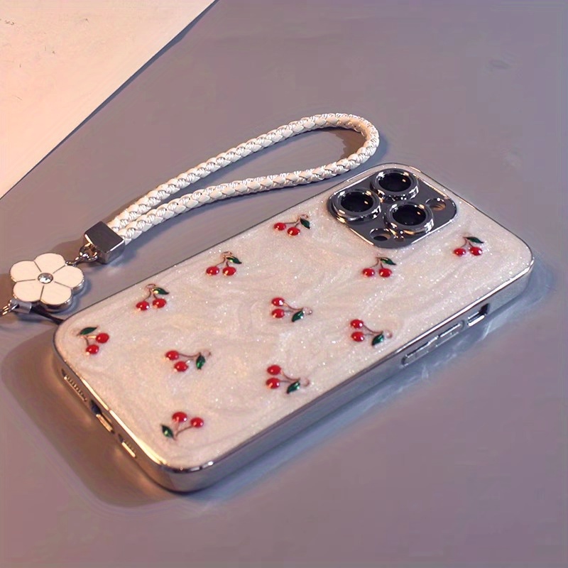 Resin 3D 16-Case Red Cherry Suitable for Apple Iphone 14/15 Phone Cases, Compatible with Models 13, 13 Pro, 13 Pro Max, 14, 14 Pro, Couples 14 Pro Max, 15, 15 Pro, 15 PM, 16, Both Genders 16 Pro, 16 Pro Max Phone Cases.