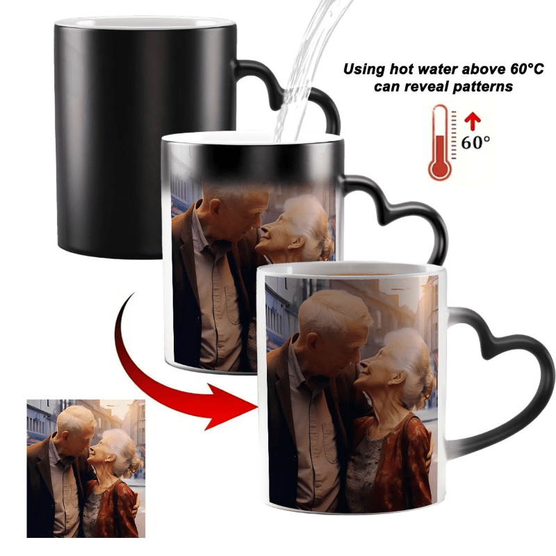 

Custom 11oz -changing Coffee Mug - Personalize With Your Photo, Birthdays, Anniversaries, Valentine's & More