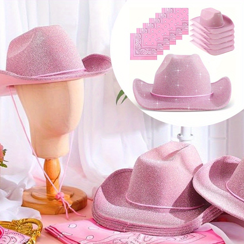 12pcs pink cowboy hat set western - Temu New Zealand display picture 1