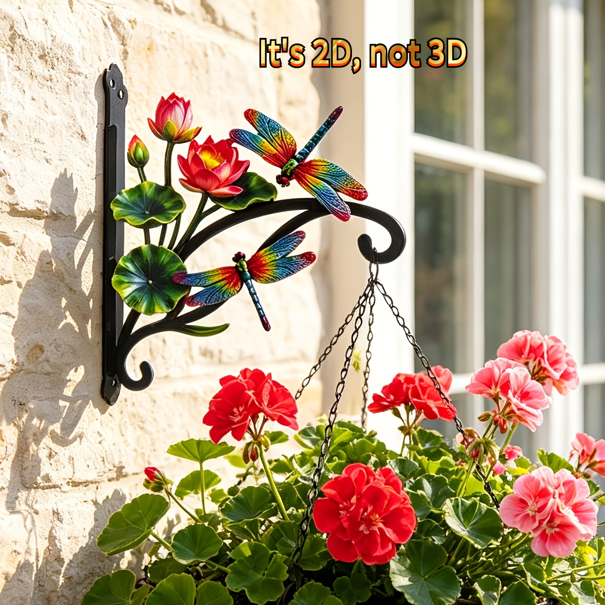 heavy duty wrought iron plant hangers sold on Temu United States