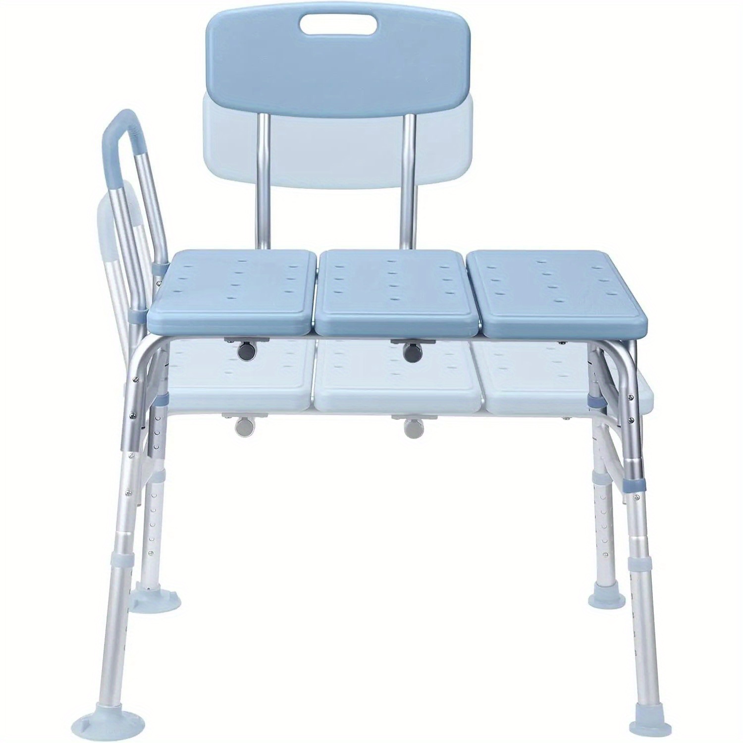 TEMU Bath Seat Shower Stool Seniors Shower Chair For Bathtub, Bathroom Stool Shower Aid Height Adjustable Bath Transfer Bench With Backrest And