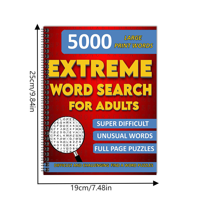 TEMU New Arrival! 22-page Vocabulary And Mental Health Latest Vocabulary Search Book For Adults And Elderly. Large Font Vocabulary Search Book