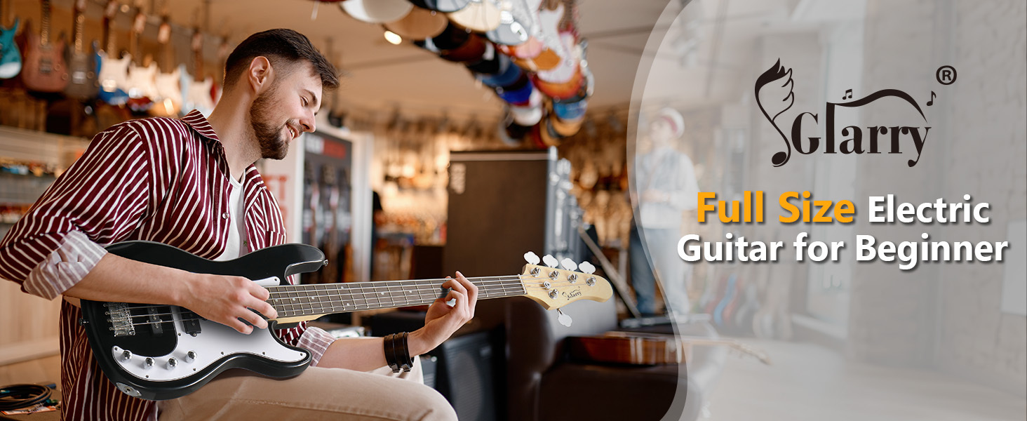 DB120 Full-Size 5-String Electric Bass Guitar Kit For Beginners – Includes Gig Bag, Strap, Cable & Picks