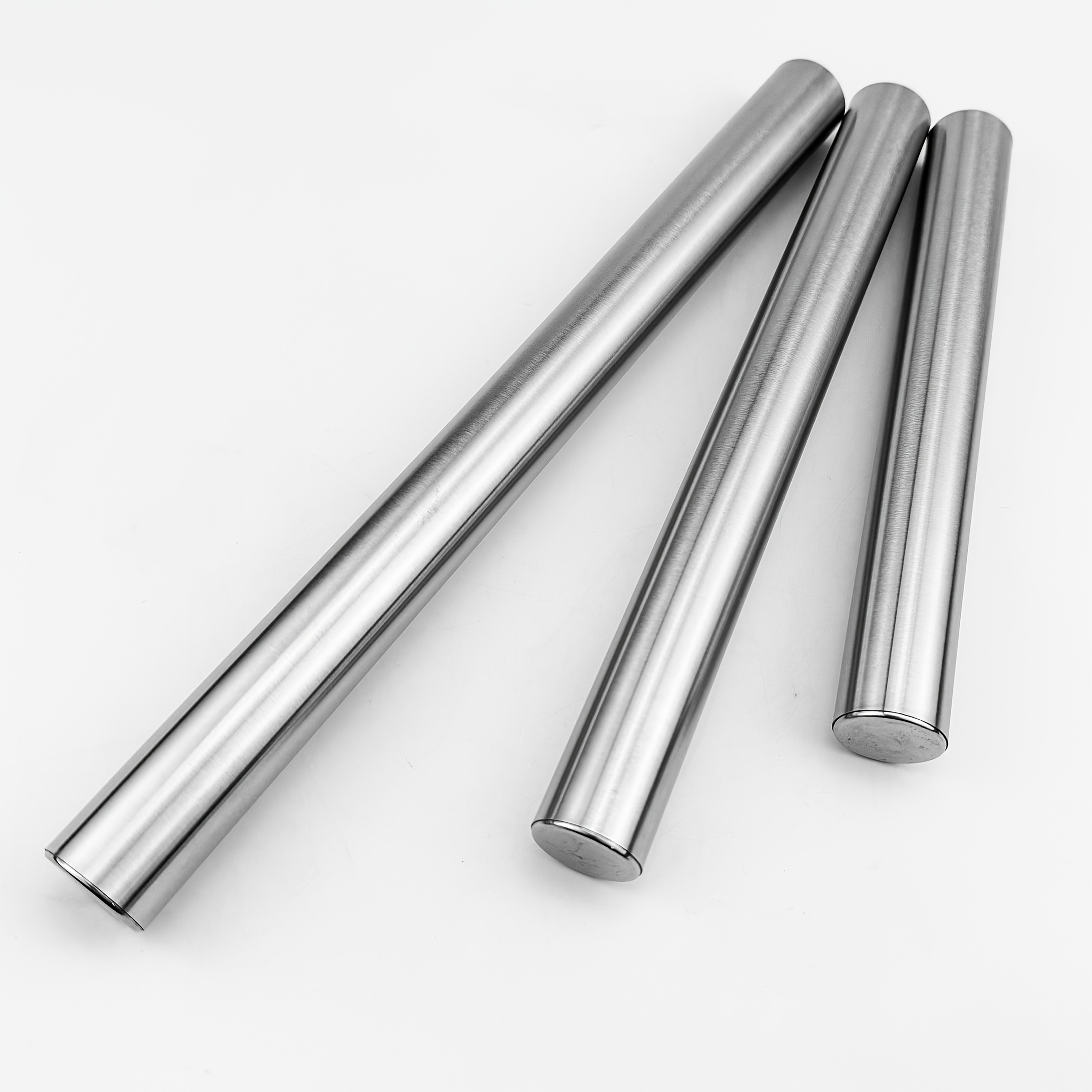 TEMU 3pcs Steel Rolling Pin, Suitable For Baking, Perfect For Rolling Sugar, , Pies, Dumplings, And Pizza Dough, Hollow And Lightweight Stainless