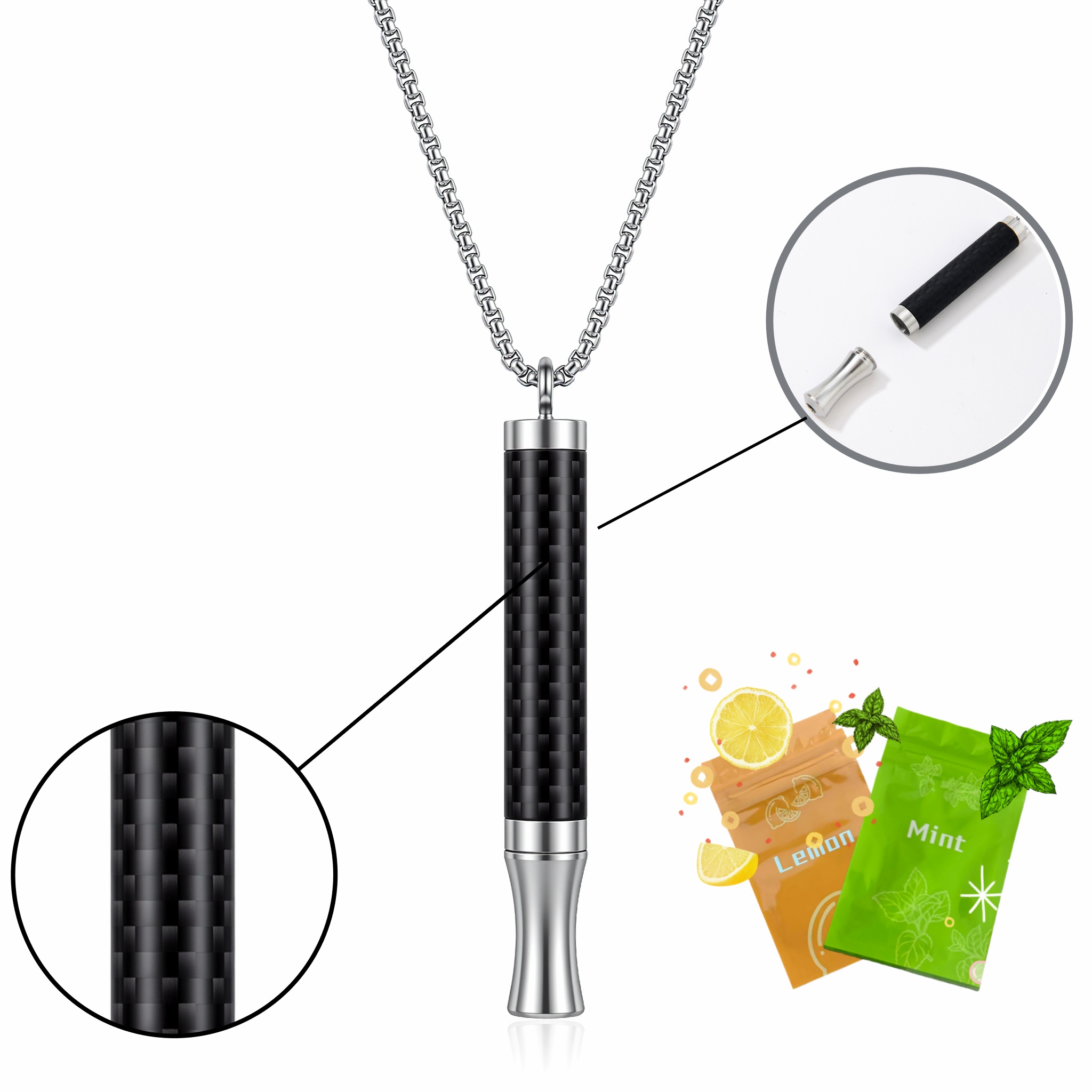 best vape necklace to quit Breathing Necklace to Quit Smoking and Vaping Anxiety Relief Items Natural  Calm Smokeless Inhaler Stop Smoking Aids Vaporless Inhaler Quit Smoking Fum  Vaporless Inhaler for Natural Calm Stress Relief (Green Crystal) |
