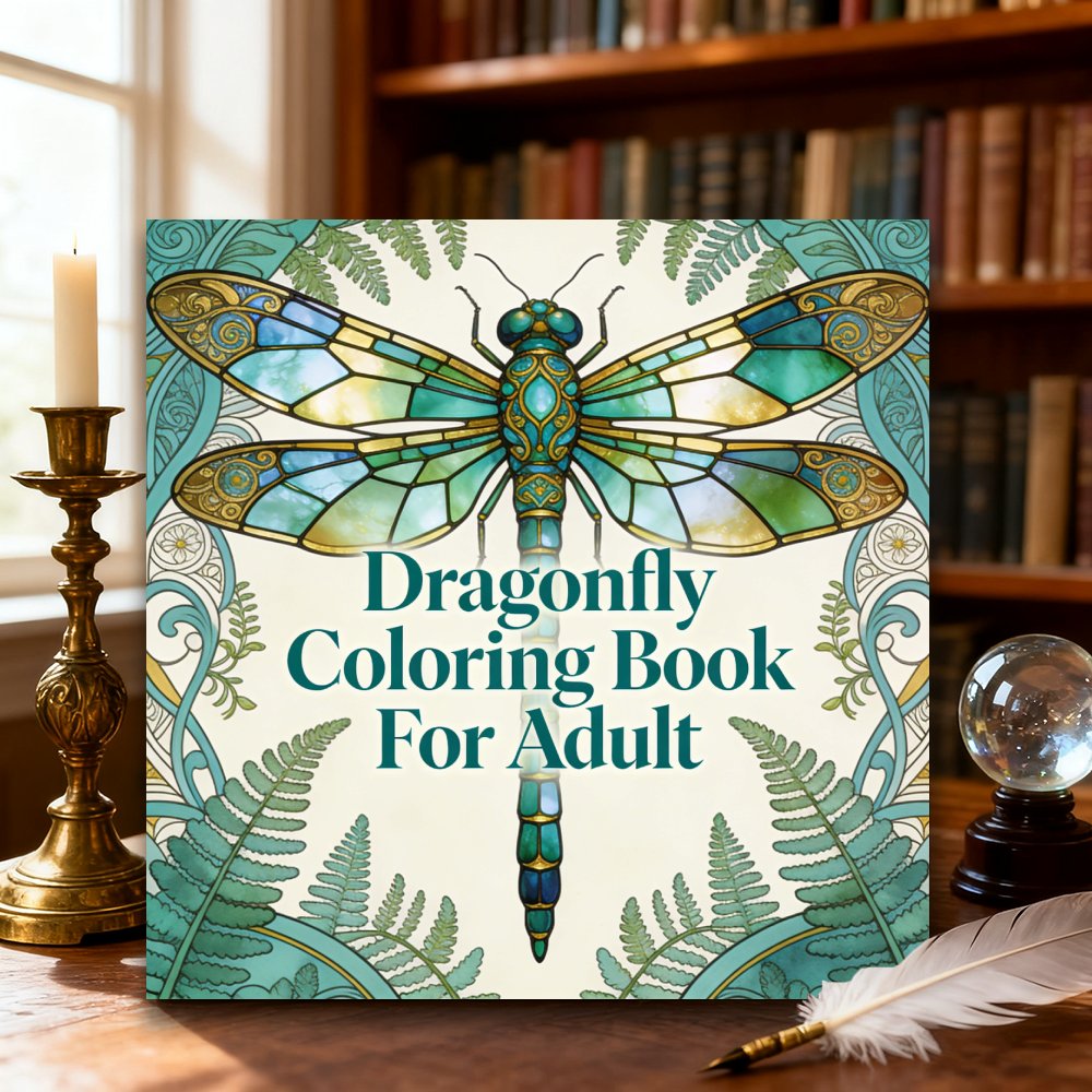 TEMU This Is An Adult Coloring Book Containing Beautifully Designed Pages Of Dragonfly And Floral Patterns(single-sided), Relaxation And Relax-ideal