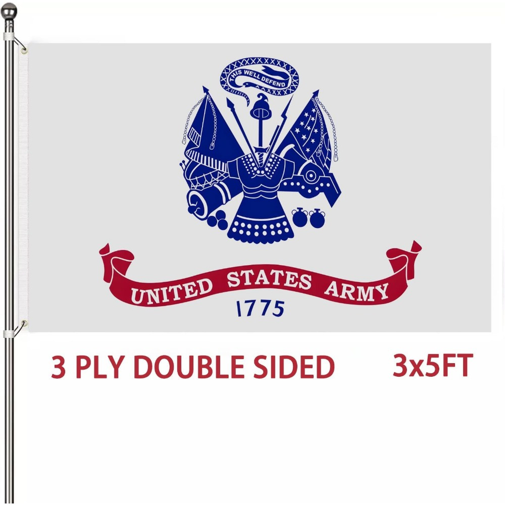 

1pc, Duty Flag, 3x5 Feet Polyester Banner, Single-sided Print, Fade-resistant, Multipurpose With Metal Grommets For Home & Official Display, No Electricity Needed