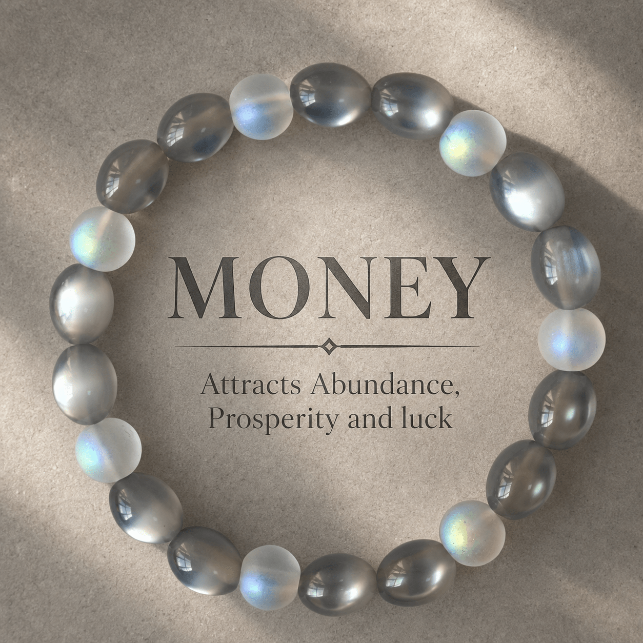 TEMU 1pc Wealth Bead Bracelet, Made Of Silvery Oval And , Bohemian Style, Attracting And , , Suitable For Daily Wear, Unisex, Gift For , Exquisite
