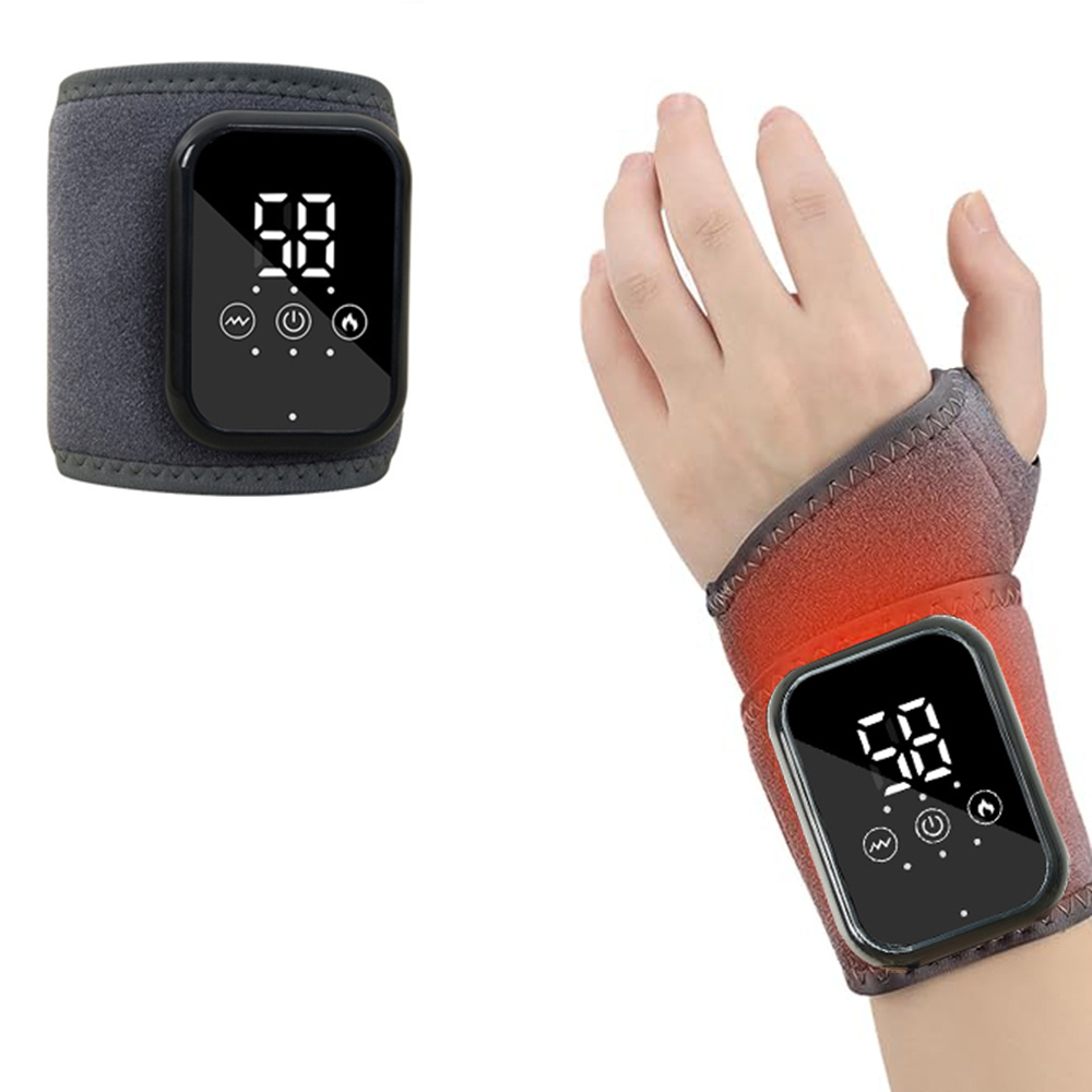 Cordless Wrist Heating Pad Wrap, Heated Wrist Massager for Men Women Rechargeable Wrist Warmers with 3 Heating Levels and 3 Vibration Mode - Image 5