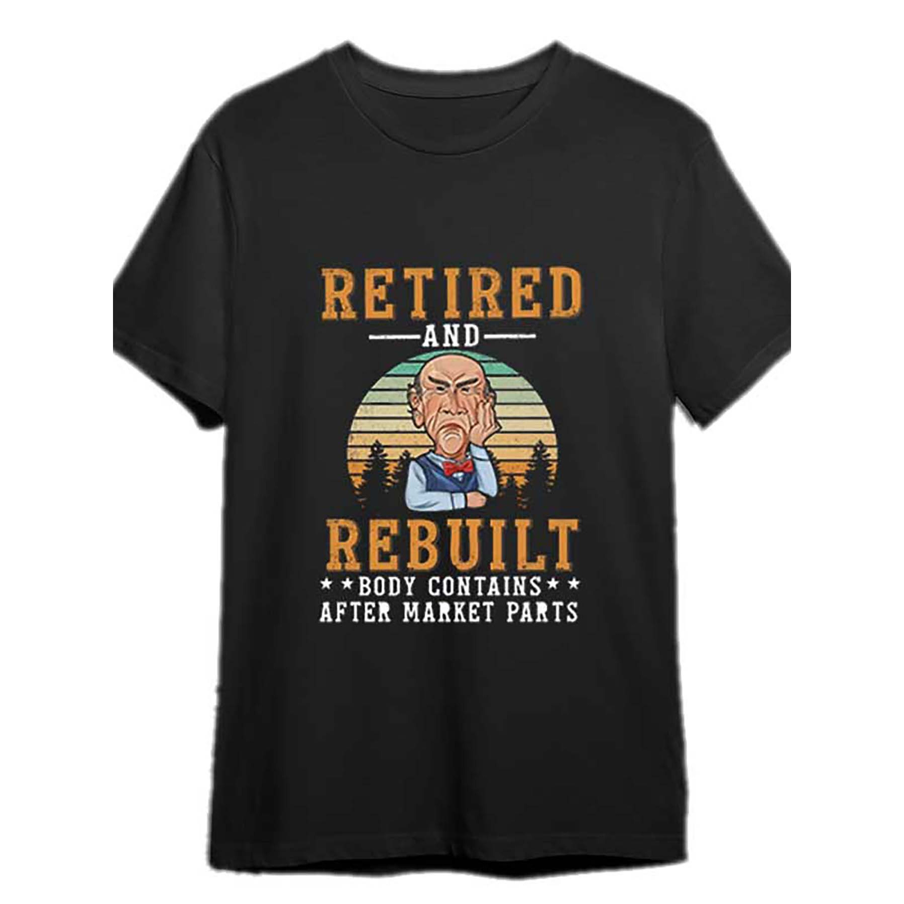 

Funny 'jeff Retired & Rebuild Body' Graphic Tee - Soft Cotton, Short Sleeve, Crew Neck Men's T-shirt For All