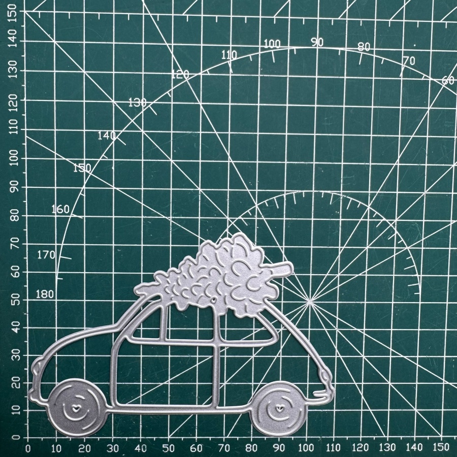 Image of Outline Of A Car With A , New Metal Cutting Dies For Scrapbooking, Card Making Stencils, And Embossing Craft Decoration