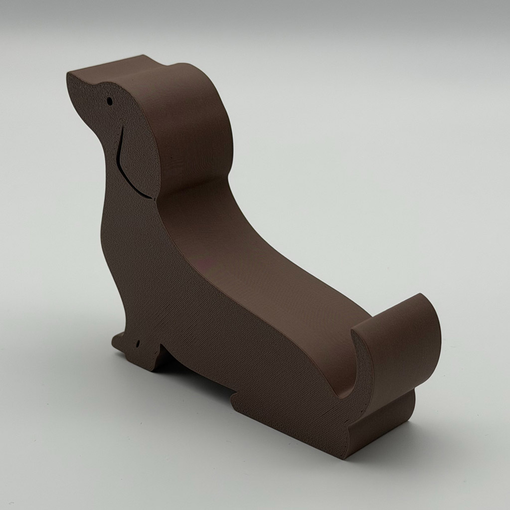TEMU 1pc Cute Dachshund Dog Desktop Phone Holder, Universal Smartphone Stand, Cartoon Animal Table Decor, For Dog Lovers, Home Office Desk Accessory