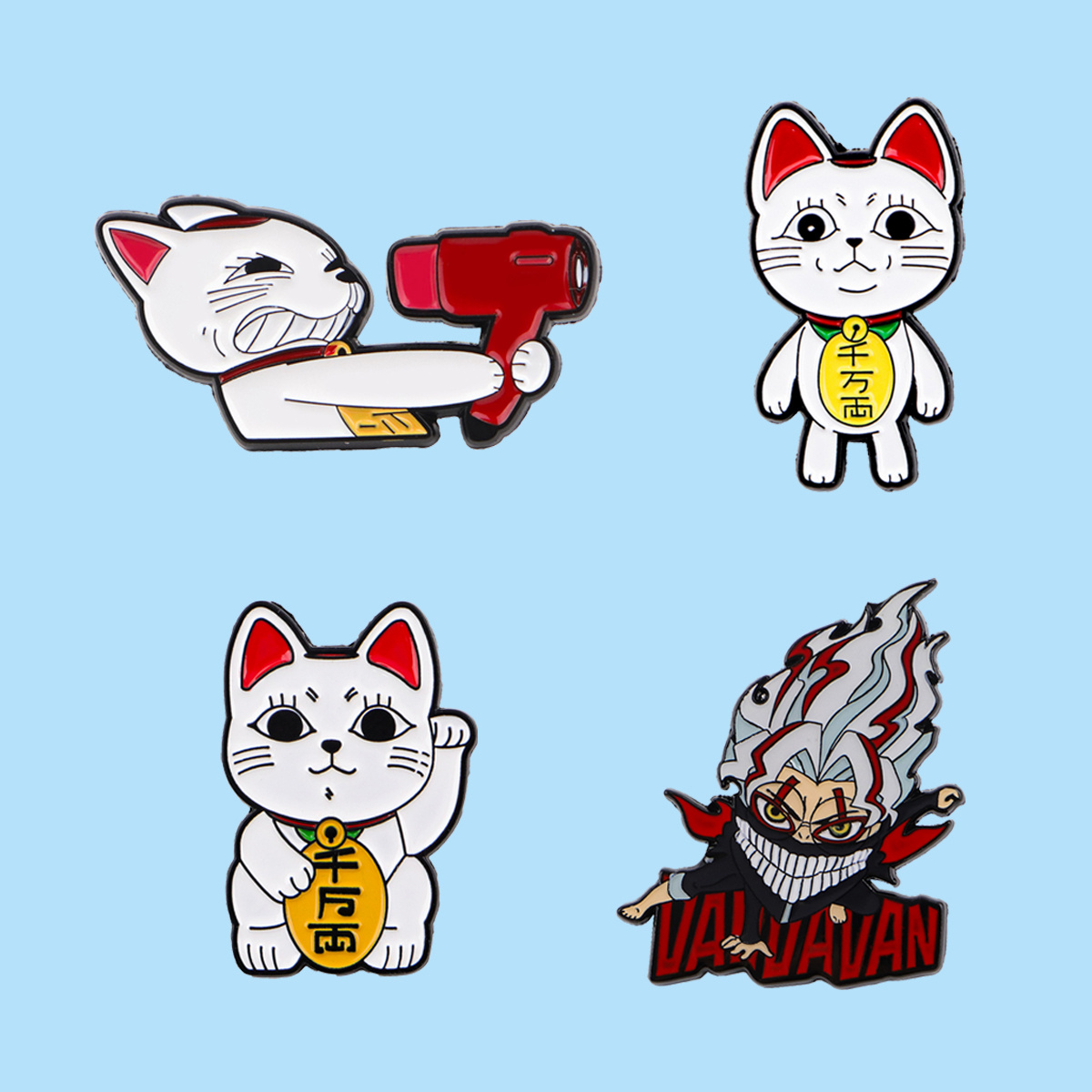 4pcs anime enamel pin brooches clothes badges backpack bags - Temu