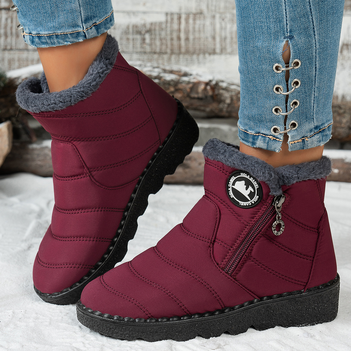 Women's Winter Boots, Warm Ankle Boots for Cold Weather