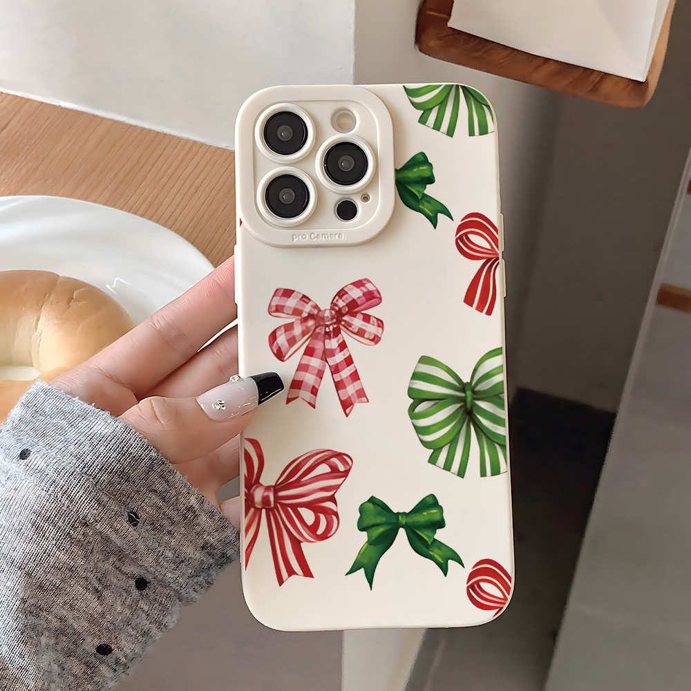 

Christmas Pattern Festive All-inclusive Shockproof Phone Case, Trendy Tpu Mobile Phone Protective Case, For Iphone 11/12/13/14/15/16 Pro Plus Pro Max