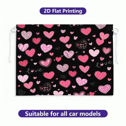 2pcs window shade car side curtain sunshade privacy protection car window shade 2d accessory blocking curtain suitable for travel camping 2d flat