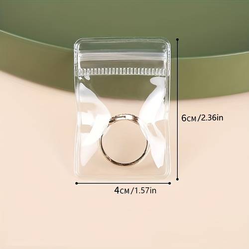 jewelry storage bag transparent self sealing anti oxidation waterproof suitable for organizing diy bead accessories and small parts