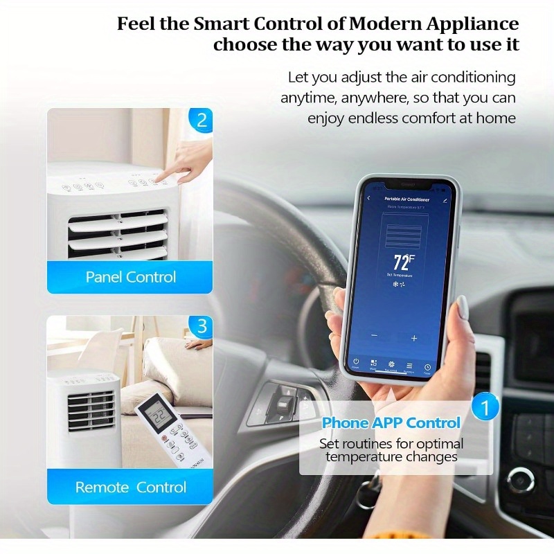 Smart 8000 BTU Portable Air Conditioner with Remote And APP... product image 8
