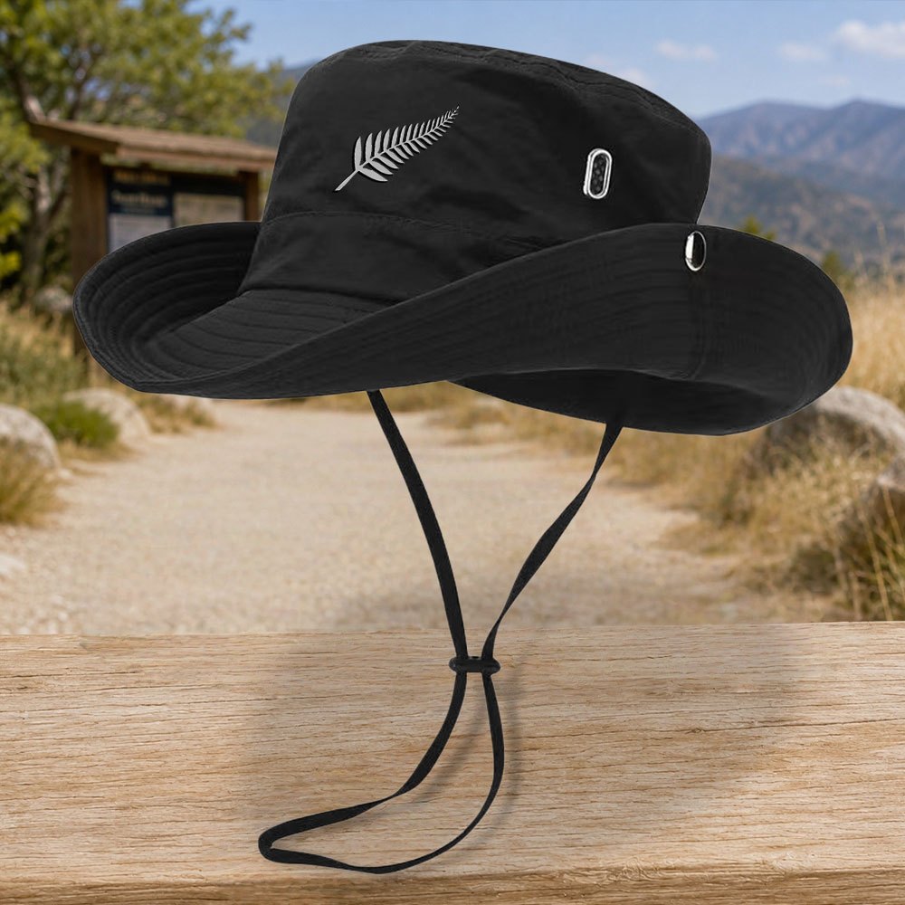 TEMU Fashionable New Zealand Silvery Fern Bucket Hat, Simple And Lightweight, Suitable For Vacations, Daily Commutes, And Other Occasions. Ideal As A