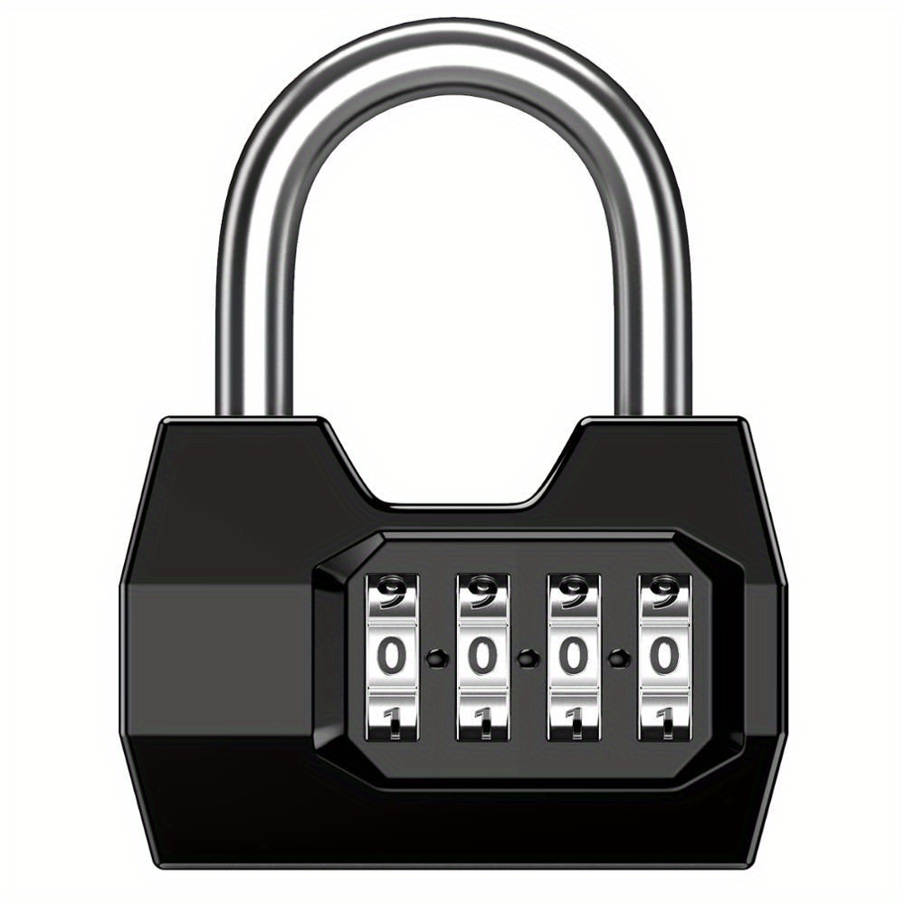 Portable 4 Dial Digit Combination Lock Weatherproof Protection Security Padlock Outdoor Gym Code Lock