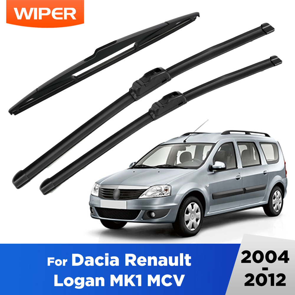 TEMU For For Renault Mk1 Mcv 2004 - 2012 Wiper Front & Rear Wiper Blades Set Windshield Windscreen Window 20