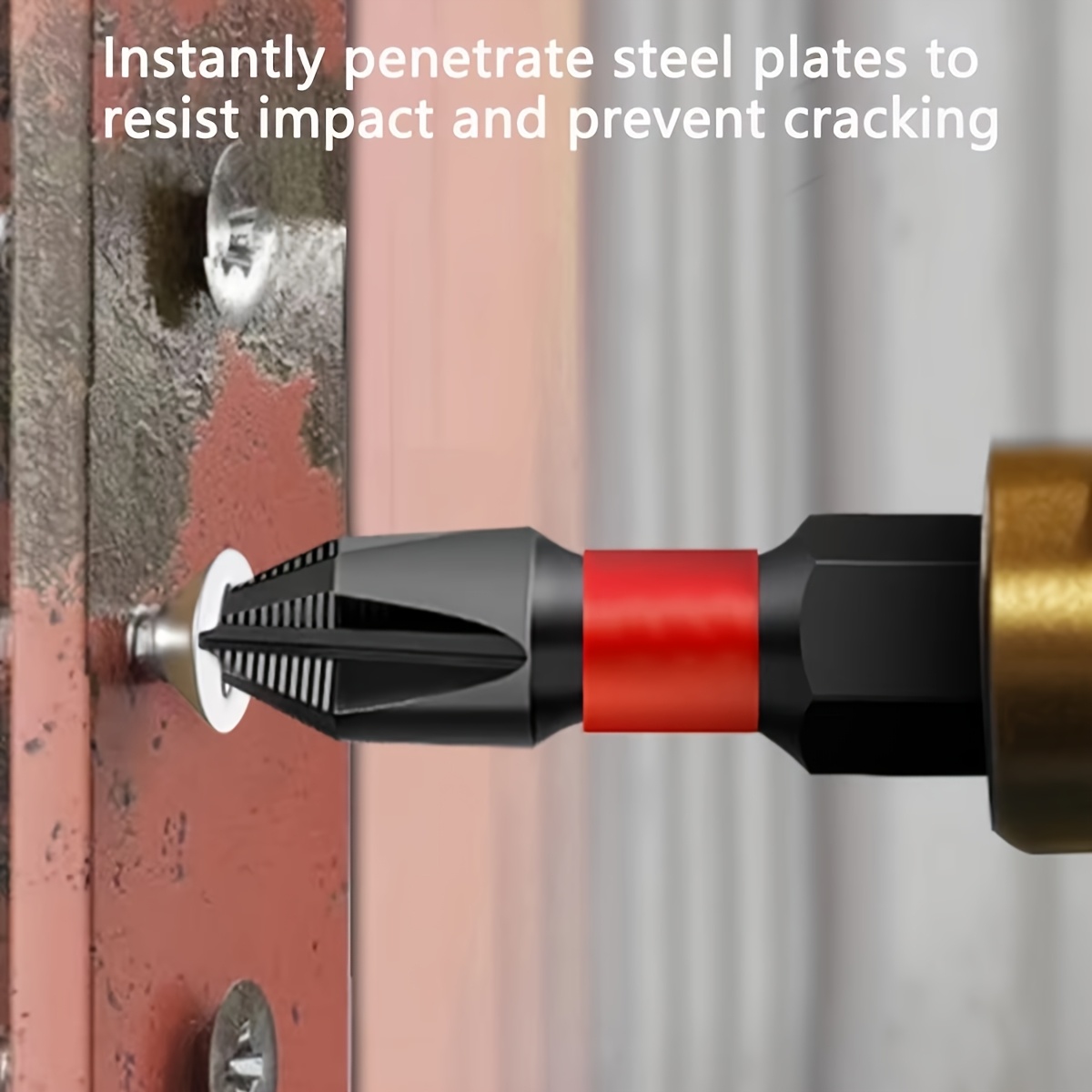 item picture 5pcs/Set Magnetic Anti Slip Drill Bit Set: 5pcs,, Suitable for Electric and Manual Drive Cross and Drills, Anti Slip Grip Magnetic Drill Bit Set, [Magnetic Screwdriver Drill Bit Set]Great Gift Choice for Family and Friends