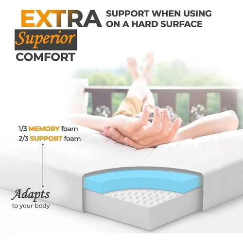 memory foam camping mattress pad portable roll up sleep mat for floor tent car single