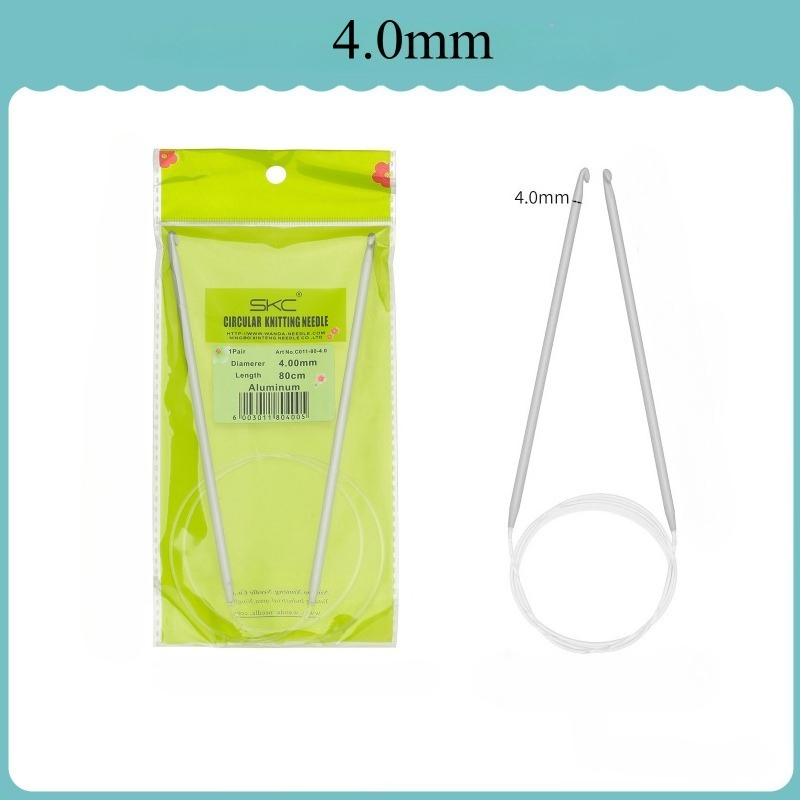 Circular Needle Round Weaving Knitting Needles Handmade Crochet Hook Crafts Household Sewing Pins Circular Crochet Hand Knitting Tool