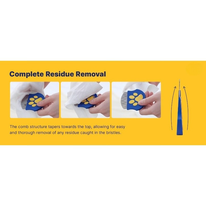 Professional Eye Cleaning Comb for Pets | Cat And Dog Stainless Steel Tear Stain Remover | Gentle Round Head Combing Tool | Compact And Portable, Used to Remove Dirt from Eyes