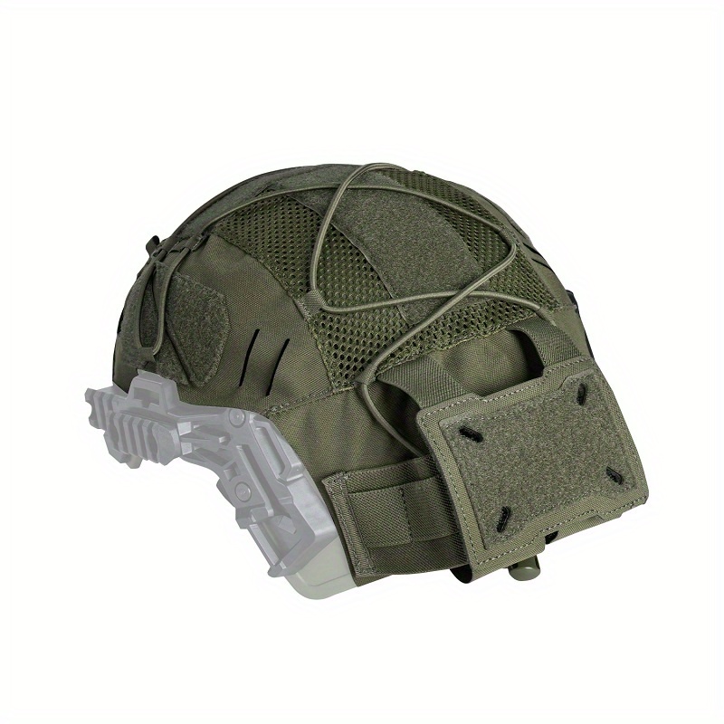 Image of Idogear Tactical Helmet Cover Compatible For Helmet Battery Pouch, Hunting Camouflage Cover Suitable For Helmet Size M/l & L/xl, For Outdoor Hunting