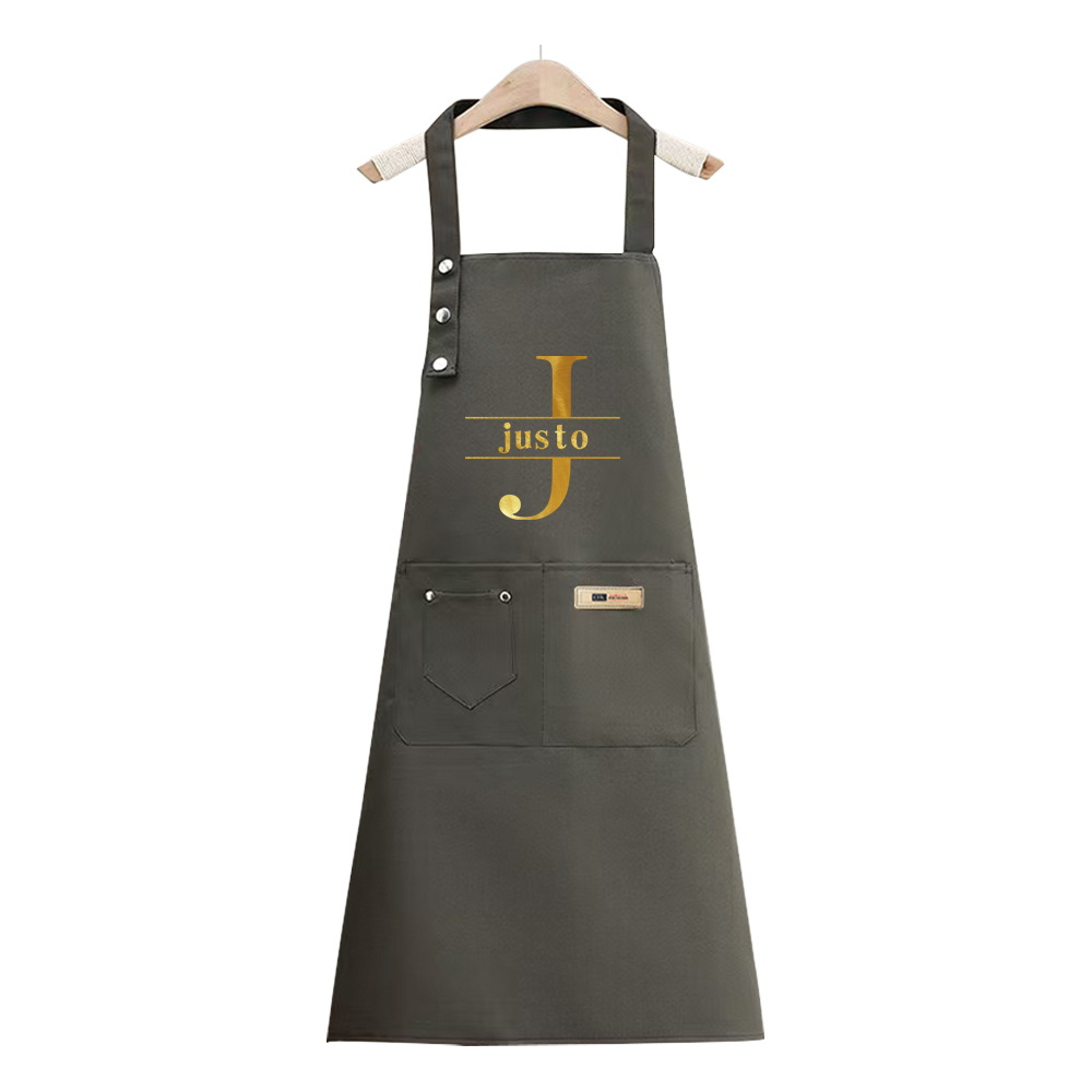 TEMU 1pc Custom Name Premium Thickened Apron - Durable, Comfortable Men's And Women's Stylish Kitchen Overalls For Housework, , And Practical Design