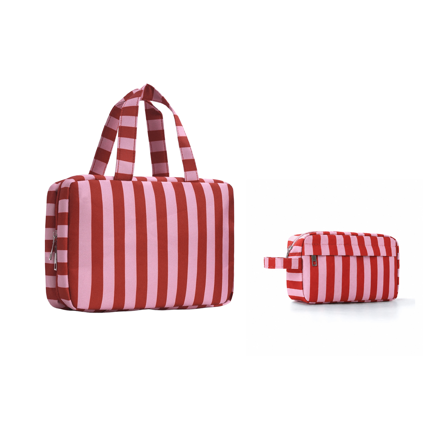 TEMU 2pcs Women's Set Large-capacity Four-fold Toiletry Bag And Makeup Bag Combo, A Storage Bag For Cosmetics And Toiletries, Business Trips, Modern